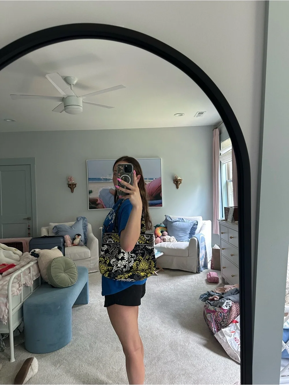 Vera Bradley Yellow Floral Lined Tote